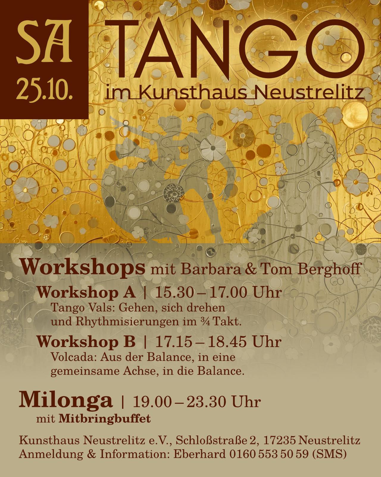 Workshops und Milonga im Hertelsaal