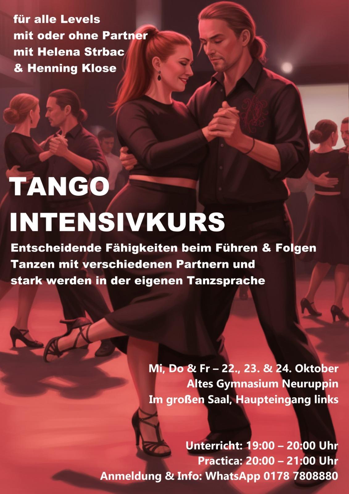 Tangounterricht und Practica mit Helena Strbac und Henning Klose