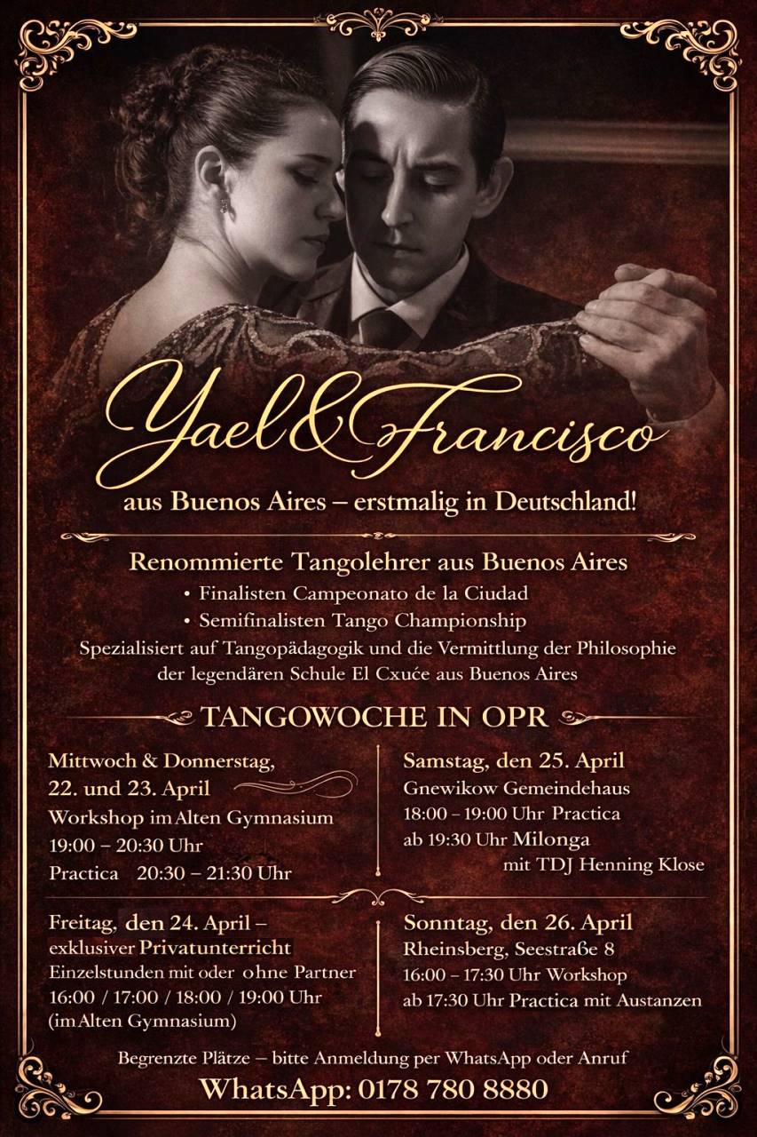 Tangowoche mit Yael & Francisco